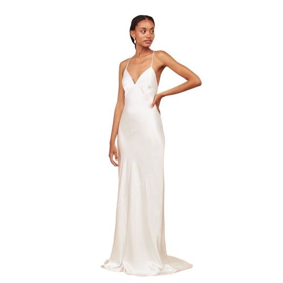 🌟 Park & Fifth Davenport Bridal Dress - Ivory - NWT, Size S - Low Cut Back 🌟 - Picture 2 of 12